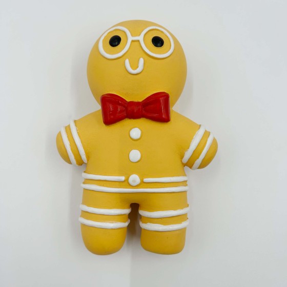 Gingerbread Man Pet Dog Squeaky Chew Toys